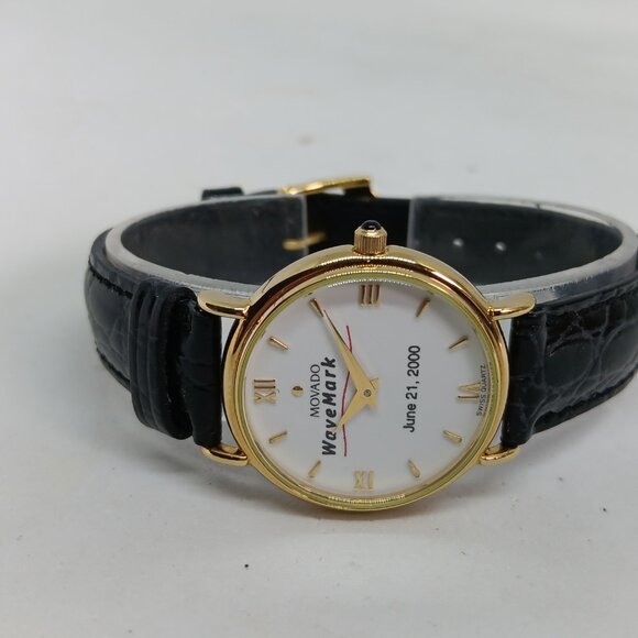 VINTAGE Movado Museum Classic 87-E4-0835 Women\'s 28mm Gold S/Steel Swiss Watch main image 9